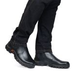 BOTINA MASCULINA COURO LEGÍTIMO PRETO