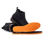 BOTINA MASCULINA COURO CHELSEA PRETO