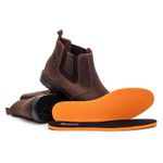 BOTINA MASCULINA COURO CHELSEA CAFÉ