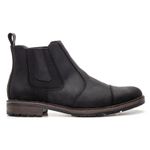 BOTINA MASCULINA COURO CHELSEA PRETO