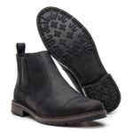 BOTINA MASCULINA COURO CHELSEA PRETO