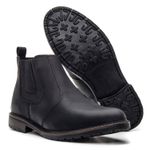 BOTA CHELSEA BOTINA MASCULINA EM COURO LEGÍTIMO PRETO