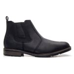 BOTA CHELSEA BOTINA MASCULINA EM COURO LEGÍTIMO PRETO