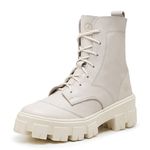 BOTINHA TRATORADA VALENTINA OFF WHITE