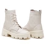 BOTINHA TRATORADA VALENTINA OFF WHITE