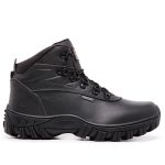 BOTA MASCULINA COM C.A 48.067 COURO LEGÍTIMO PRETO