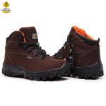 BOTA MASCULINA COM C.A 48.067 COURO LEGÍTIMO CAFÉ