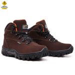 BOTA MASCULINA COM C.A 48.067 COURO LEGÍTIMO CAFÉ