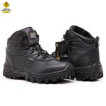 BOTA MASCULINA COM C.A 48.067 COURO LEGÍTIMO PRETO