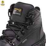BOTA MASCULINA COM C.A 48.067 COURO LEGÍTIMO PRETO
