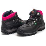 COTURNO ADVENTURE FEMININO PRETO COM ROSA