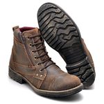 COTURNO MASCULINO COURO LEGÍTIMO CAFÉ GASTO