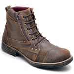 COTURNO MASCULINO COURO LEGÍTIMO CAFÉ GASTO