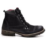 COTURNO MASCULINO COURO LEGÍTIMO PRETO