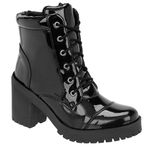 COTURNO FEMININO VERNIZ PRETO