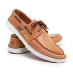 MOCASSIM MASCULINO DOCKSIDE TOP SIDER COURO WHISKY
