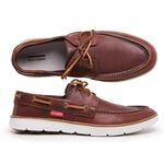 MOCASSIM MASCULINO DOCKSIDE TOP SIDER COURO MARROM