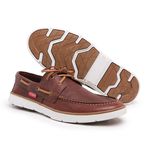 MOCASSIM MASCULINO DOCKSIDE TOP SIDER COURO MARROM