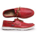 MOCASSIM MASCULINO DOCKSIDE TOP SIDER COURO VERMELHO