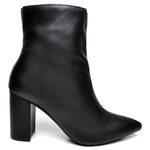 BOTA CANO CURTO SALTO GROSSO MÉDIO NAPA PRETO