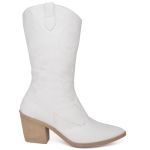 BOTA TEXANA WESTERN COUNTRY CANO MÉDIO NAPA OFF WHITE