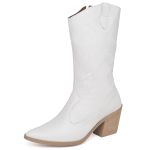 BOTA TEXANA WESTERN COUNTRY CANO MÉDIO NAPA OFF WHITE