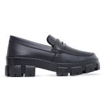 MOCASSIM FEMININO TRATORADO OXFORD PRETO FOSCO
