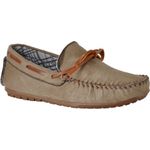 MOCASSIM INFANTIL CAMURÇA AREIA-CARAMELO