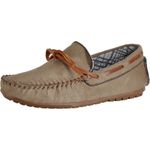 MOCASSIM INFANTIL CAMURÇA AREIA-CARAMELO