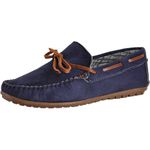 MOCASSIM INFANTIL CAMURÇA MARINHO-CARAMELO