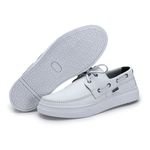 MOCASSIM MASCULINO ÔNIX EM COURO BRANCO