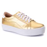 TÊNIS POLO CONFORT FEMININO DOURADO