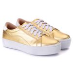 TÊNIS POLO CONFORT FEMININO DOURADO