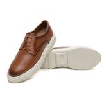 SAPATO CASUAL COURO MASCULINO CARAMELO