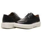 SAPATO CASUAL COURO MASCULINO PRETO