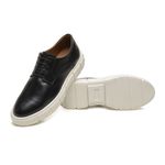 SAPATO CASUAL COURO MASCULINO PRETO