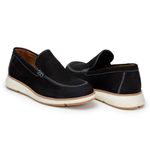 SAPATO CASUAL MASCULINO COURO PRETO