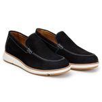 SAPATO CASUAL MASCULINO COURO PRETO