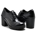 SAPATO FEMININO VERNIZ PRETO