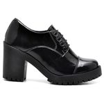 SAPATO FEMININO VERNIZ PRETO