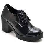SAPATO FEMININO VERNIZ PRETO