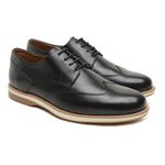 SAPATO MASCULINO DE COURO PRETO