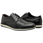 SAPATO MASCULINO SINTÉTICO PRETO