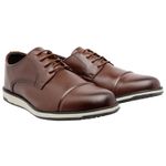 SAPATO MASCULINO SINTÉTICO CASTANHO
