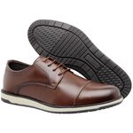 SAPATO MASCULINO SINTÉTICO CASTANHO
