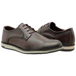 SAPATO SINTÉTICO MASCULINO CAFÉ
