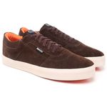 TÊNIS SKATE SLIP COURO MARROM