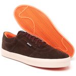 TÊNIS SKATE SLIP COURO MARROM