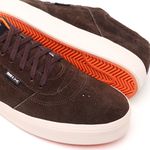 TÊNIS SKATE SLIP COURO MARROM