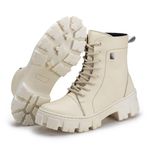 BOTA COTURNO FEMININO ASHER OFF WHITE